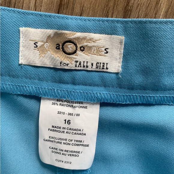 Size 16 vintage coloured trousers. High rise. Made in canada - Picture 4 of 6